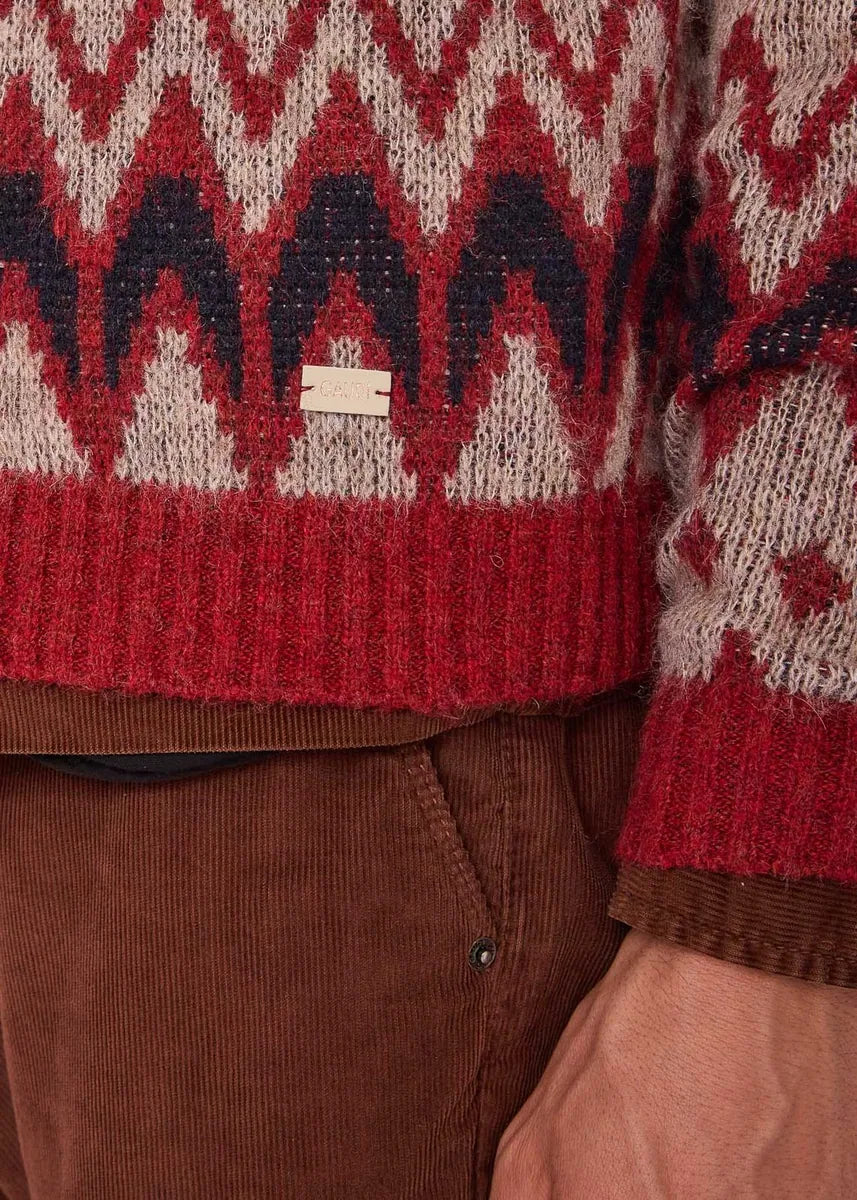 cardigan con scollo a v e bottoni gaudì, multicolore, foto 3 di 4