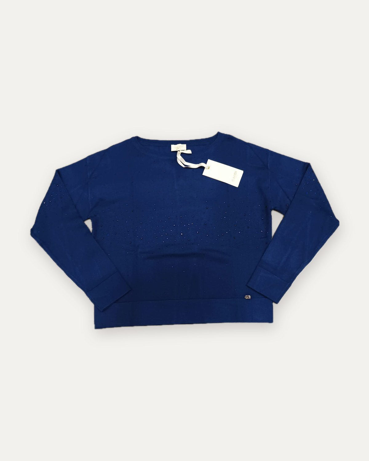 maglia con strass gaudì, blu royal