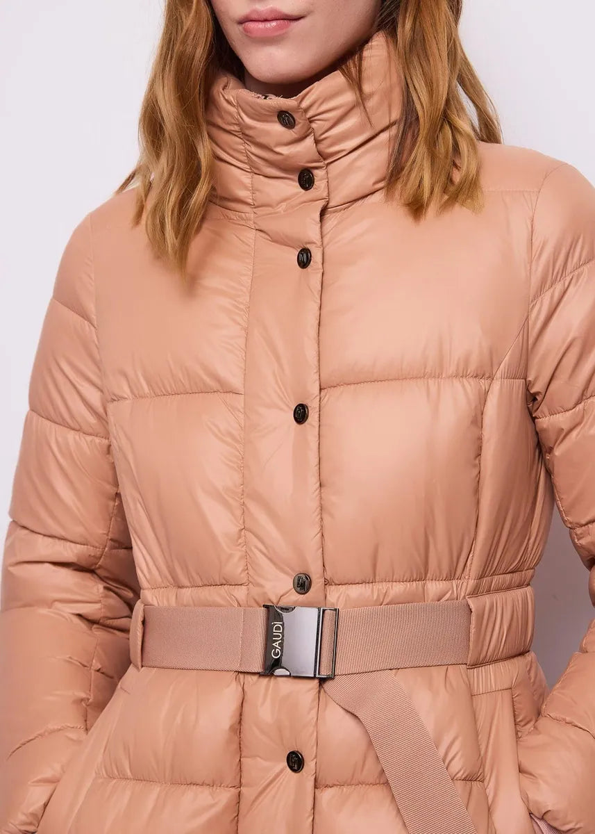 piumino con cintura gaudì, beige, foto 4 di 4