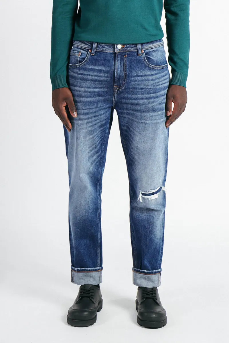 jeans loose fit sonny bono, indaco, foto 2 di 4