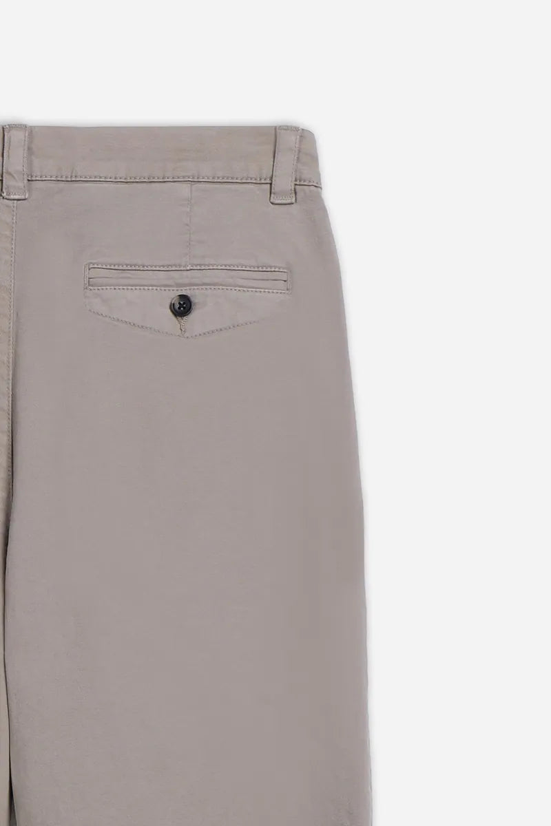 pantalone chino con pinces sonny bono, tortora, foto 4 di 4