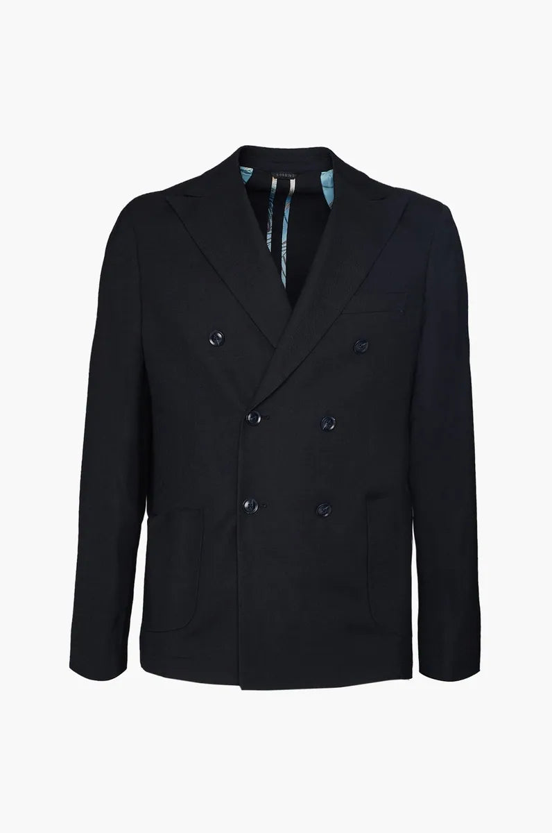 abito con giacca doppiopetto sorbino, blu navy, foto 1 di 4