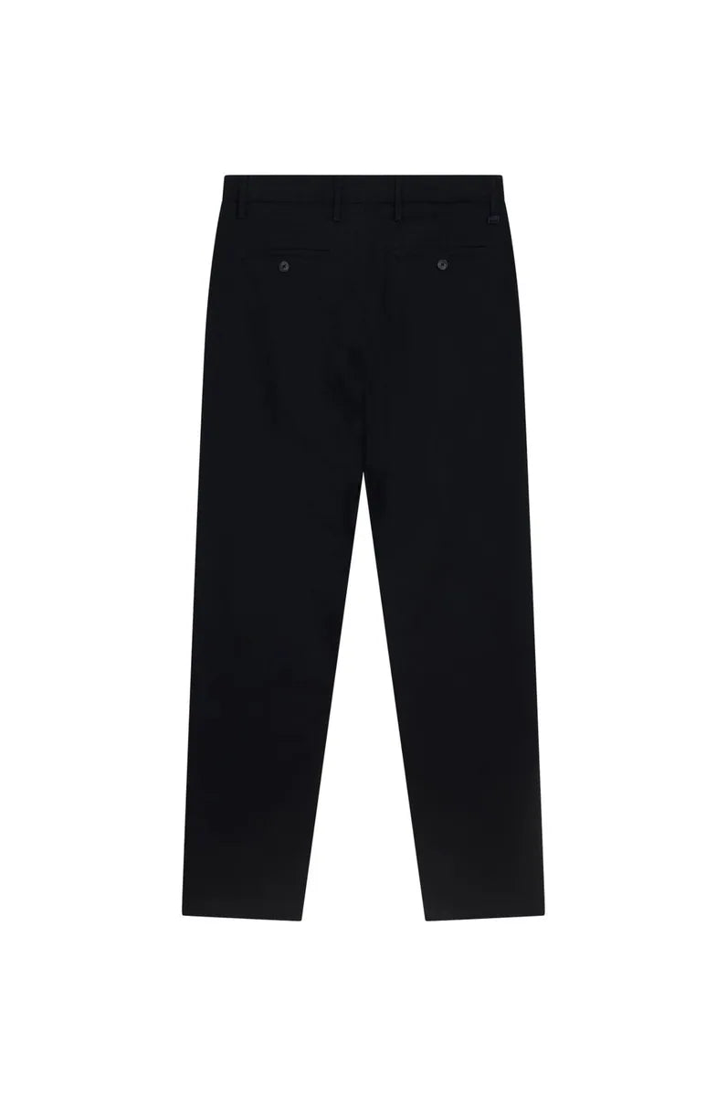 pantaloni chino regular fit basic sorbino, blu navy, foto 2 di 2