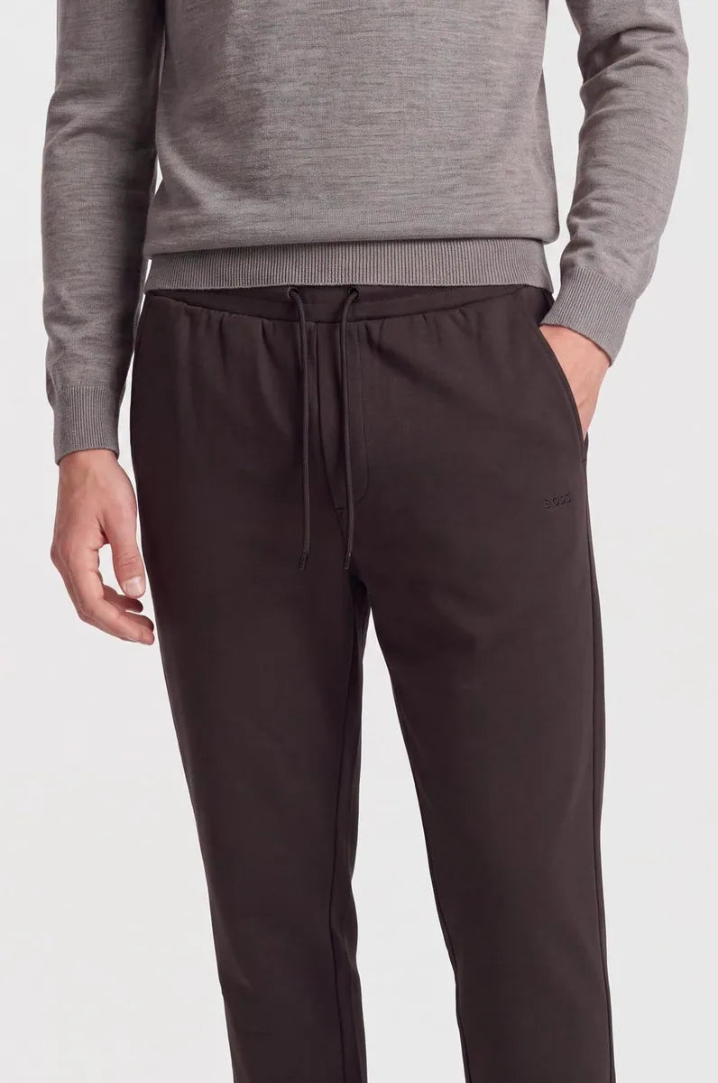 pantaloni jogger tecnici con zip sorbino, piombo, foto 3 di 4