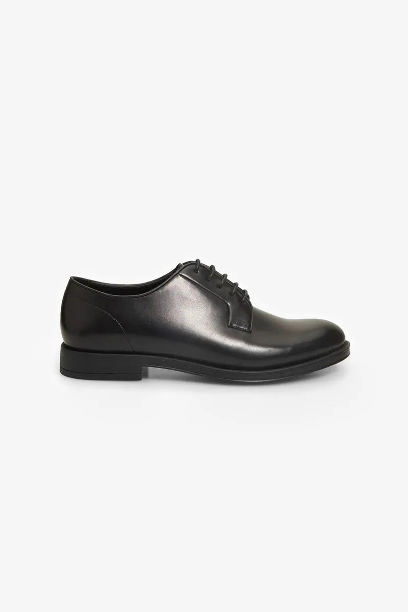 scarpe derby stringate sorbino, nero, foto 1 di 2