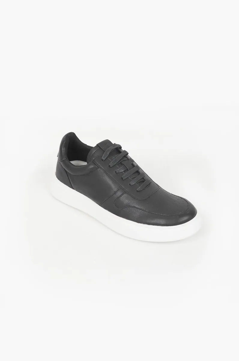 sneaker con suola alta sorbino, nero, foto 2 di 2