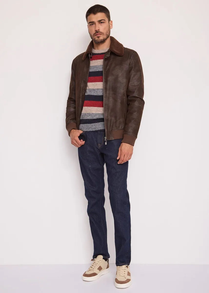 jeans slim fit indaco scuro gaudì, blu, foto 4 di 4