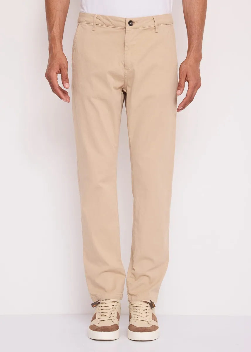 pantaloni chino in gabardina gaudì, naturale, foto 1 di 4