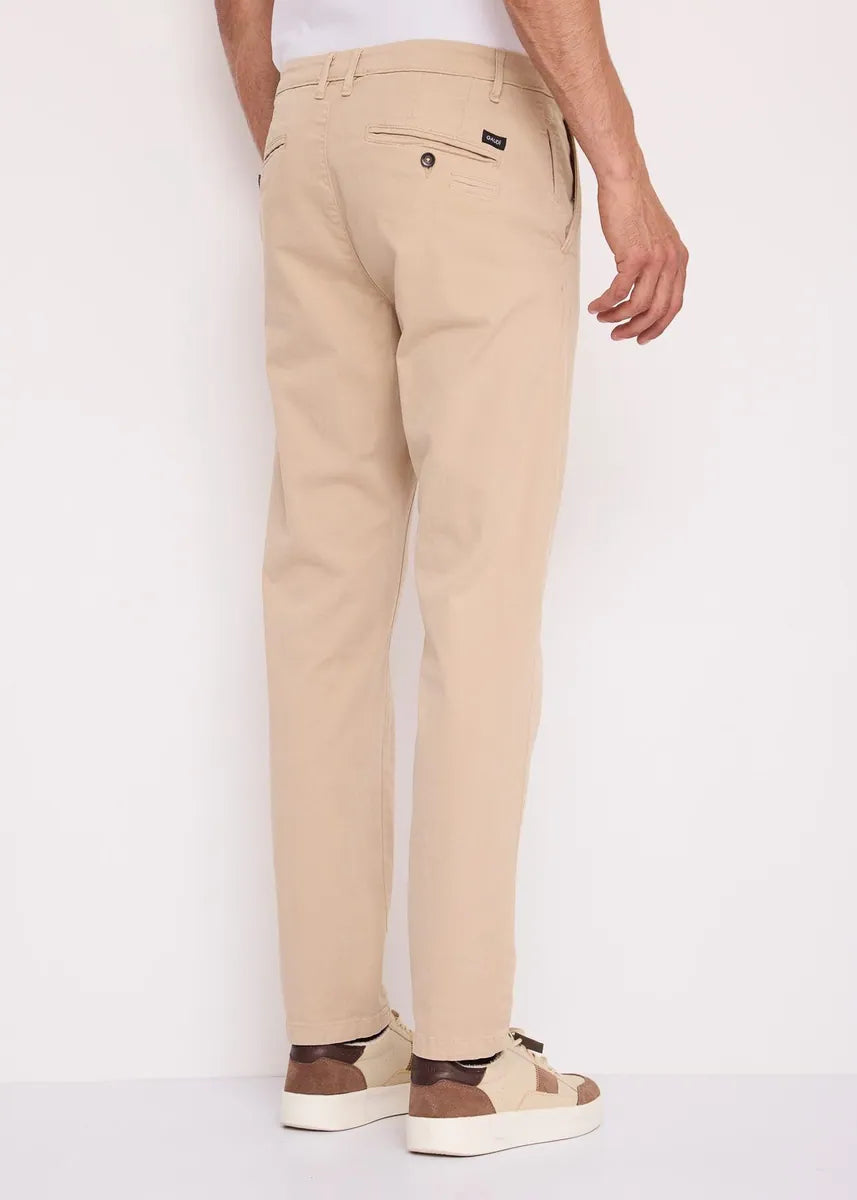 pantaloni chino in gabardina gaudì, naturale, foto 2 di 4