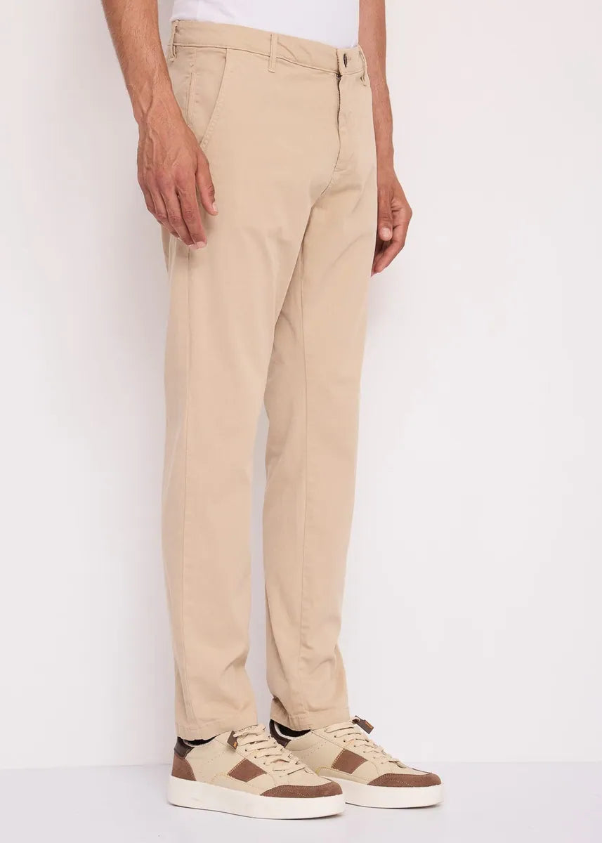 pantaloni chino in gabardina gaudì, naturale, foto 4 di 4