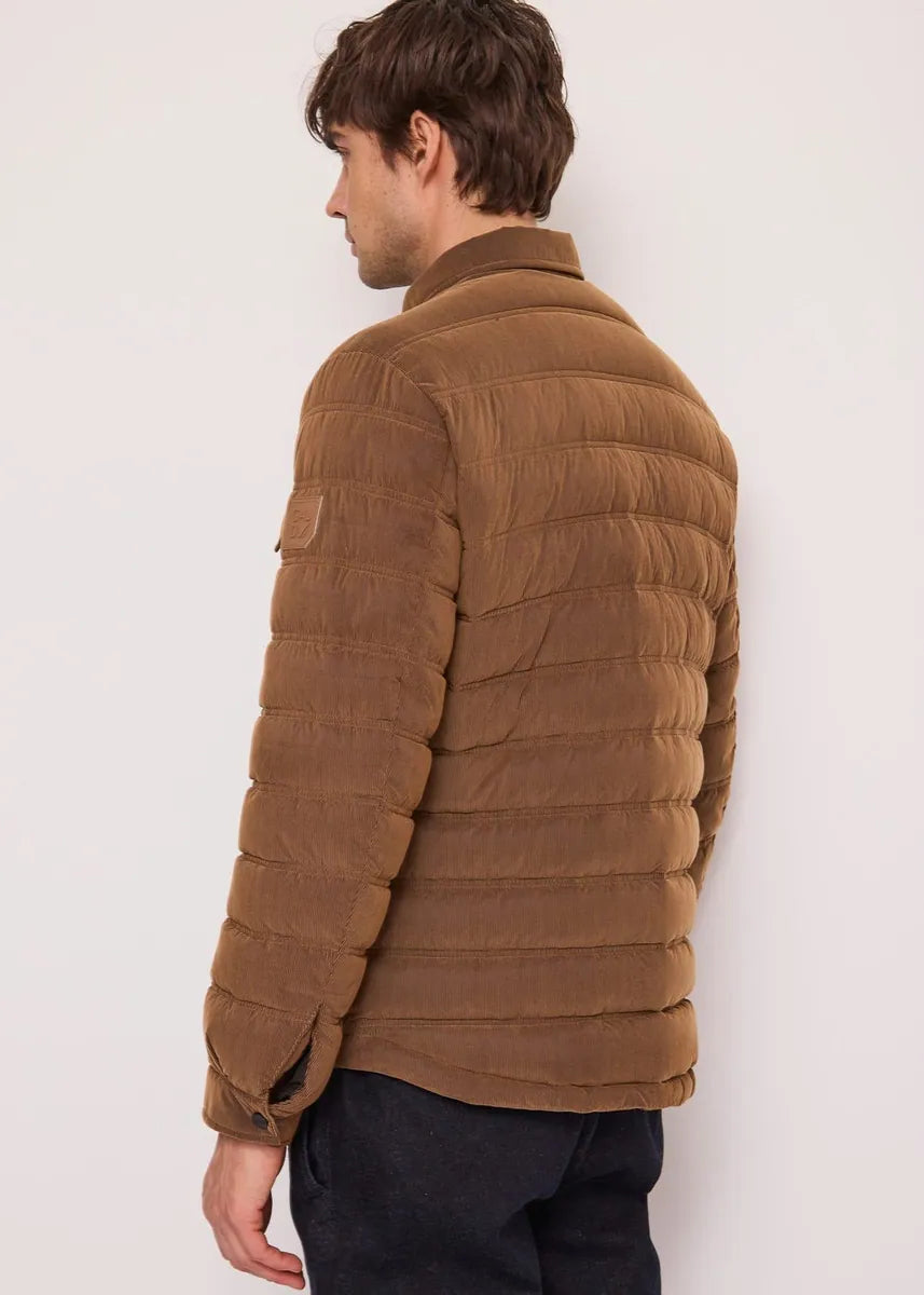 piumino in nylon trapuntato gaudì, marrone, foto 2 di 4