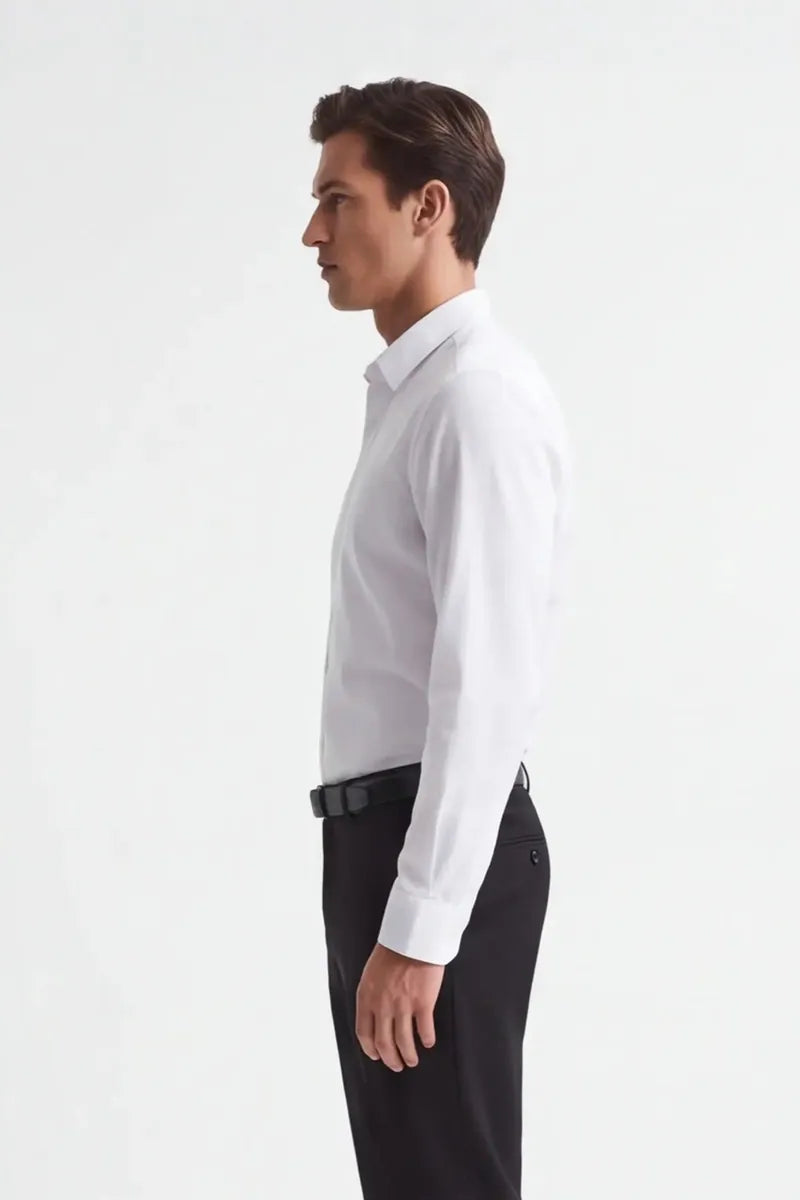 camicia basic stretch sonny bono, bianco, foto 2 di 4