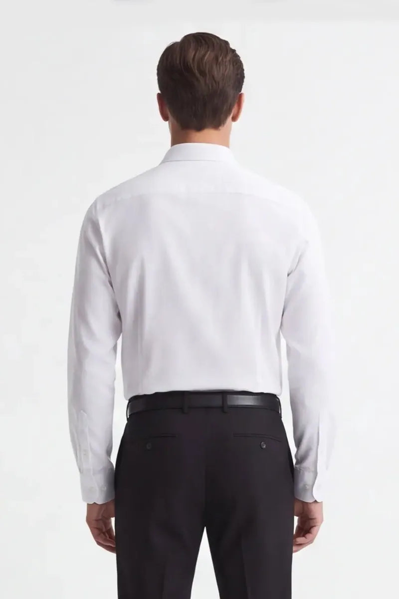 camicia basic stretch sonny bono, bianco, foto 4 di 4