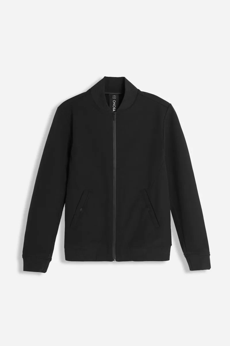 giubbotto bomber in softshell sonny bono, nero, foto 1 di 3