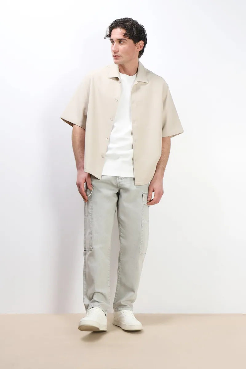 jeans cargo baggy sonny bono, verde muschio, foto 1 di 4