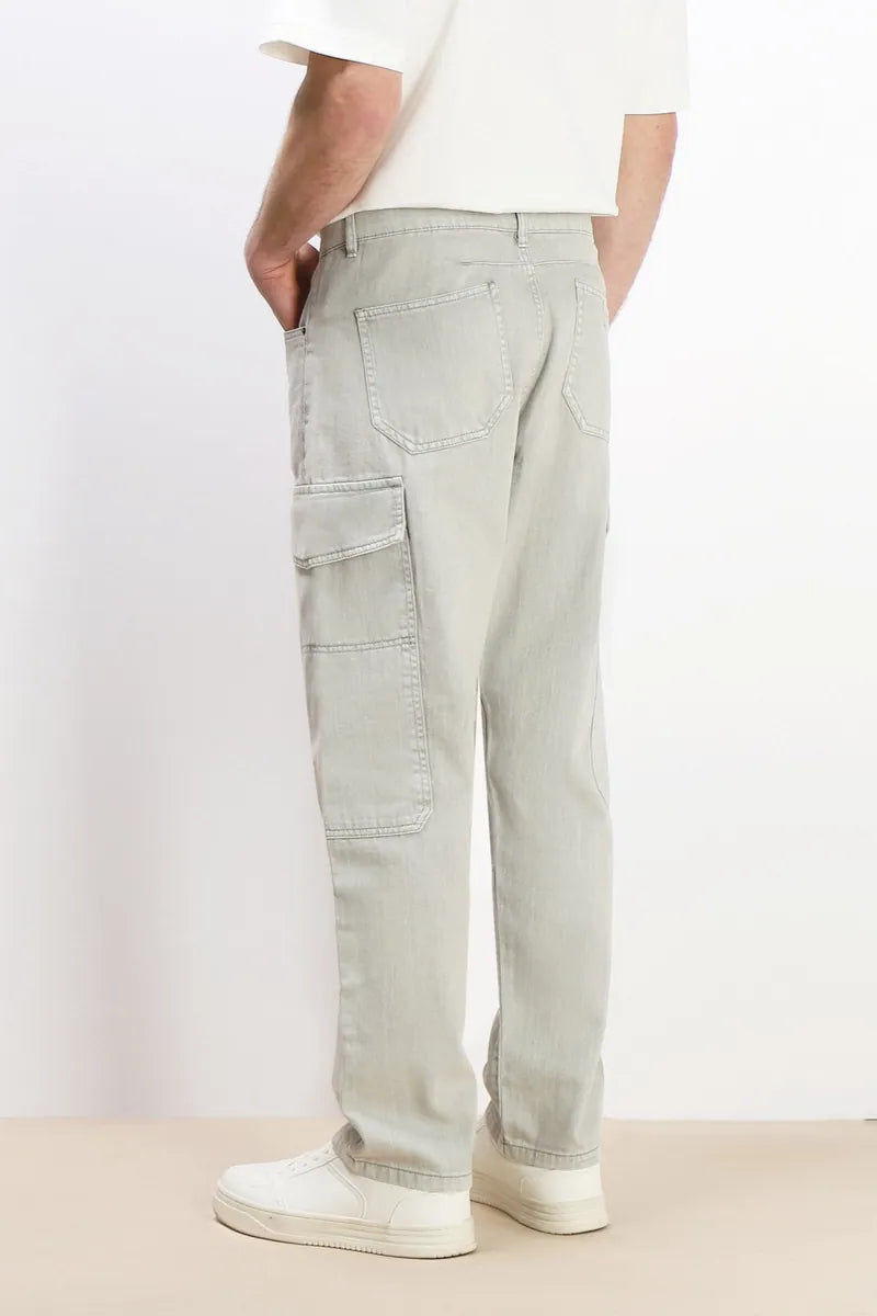 jeans cargo baggy sonny bono, verde muschio, foto 4 di 4