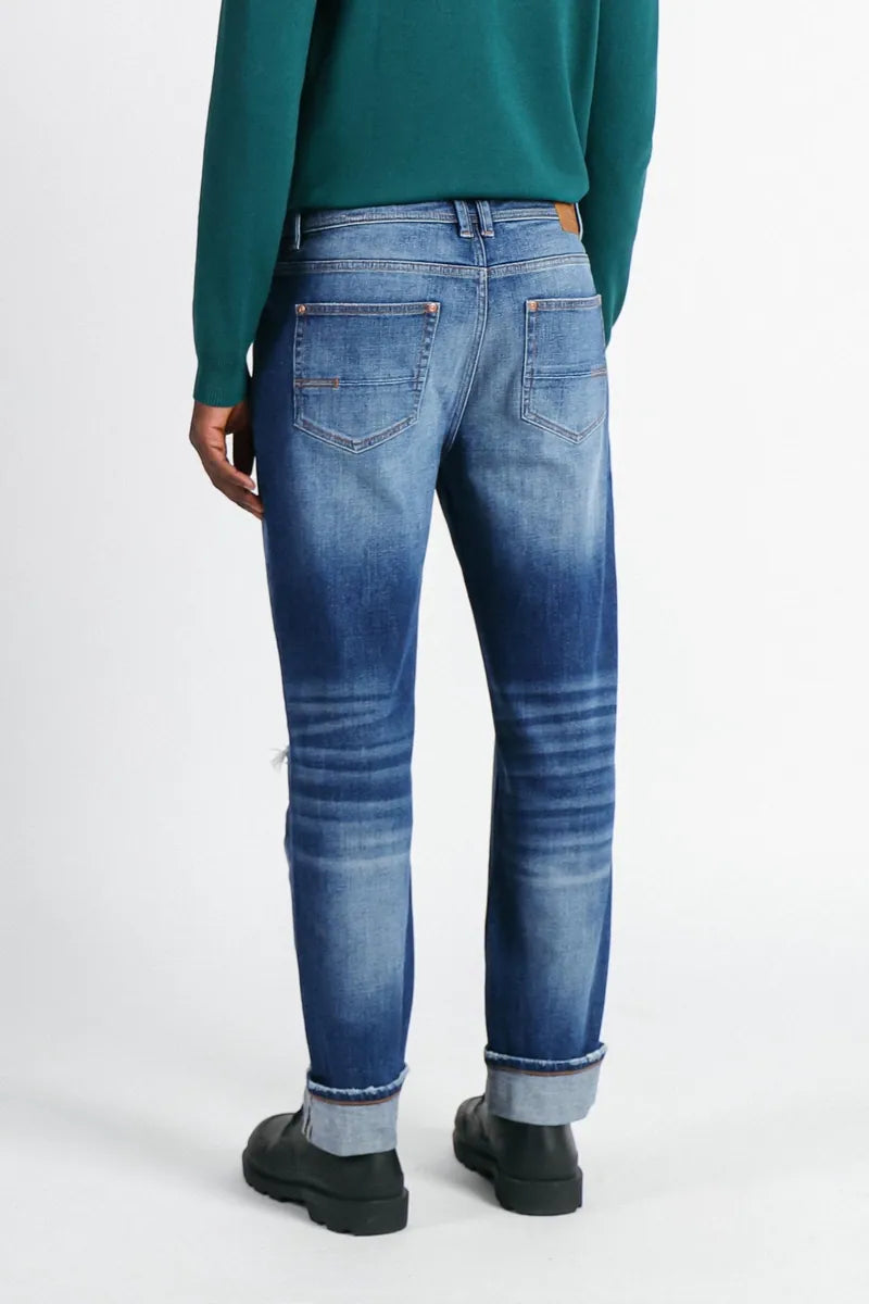 jeans loose fit sonny bono, indaco, foto 4 di 4