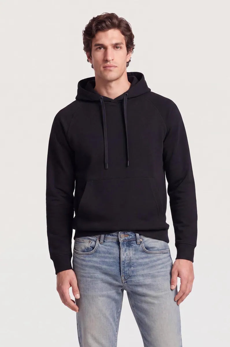 felpa con cappuccio raglan sorbino, nero, foto 3 di 4