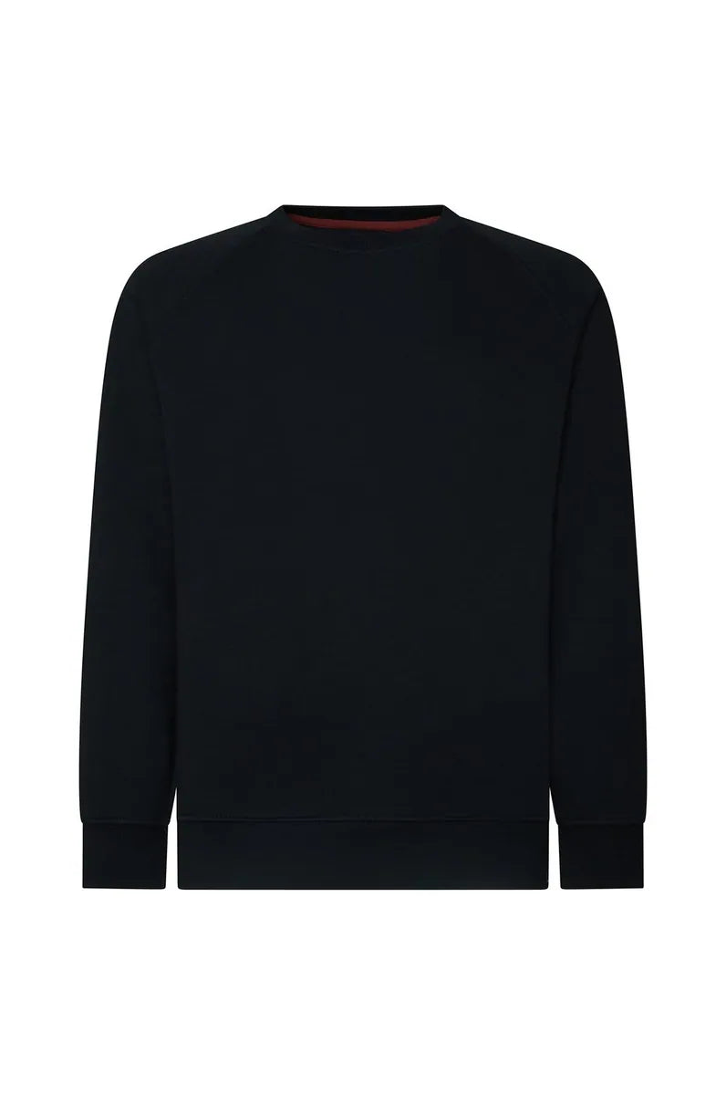 felpa girocollo raglan sorbino, nero, foto 4 di 4