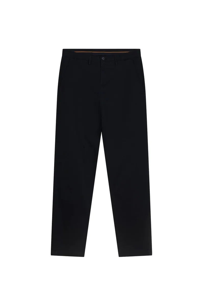 pantaloni chino regular fit basic sorbino, blu navy, foto 1 di 2